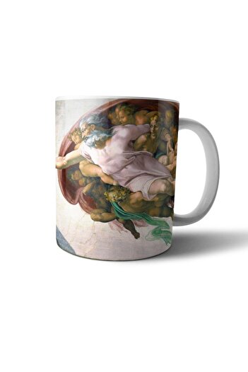 Pixxa Michelangelo Sistine Chapel The Creation of Cat Cat Mug Cup