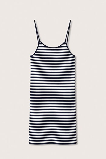 MANGO Woman Koyu Lacivert Kadın Elbise 37030454