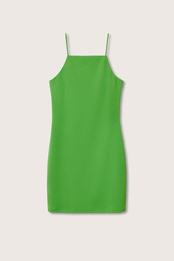 MANGO Yeşil Kadın Elbise 37000454