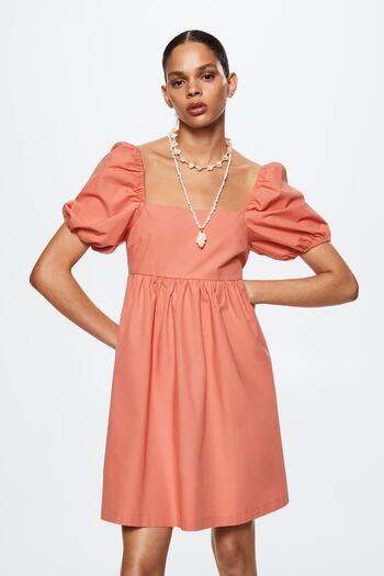 MANGO Woman Pembe Kadın Elbise 37092506