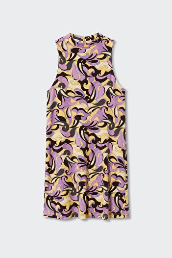 MANGO Woman Sarı Kadın Elbise 37071310