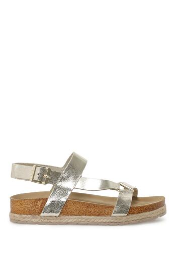 Nine West EWO 3FX Gold Women's Thick Sole Sandals