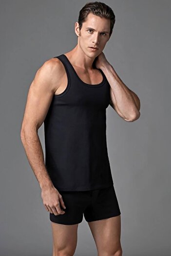 Eros 2 Pieces of 100% Cotton Men's Combed Cotton Undershirt