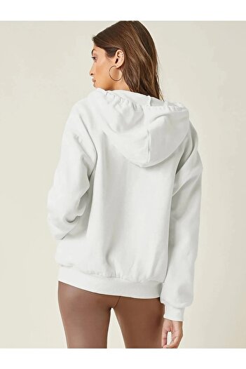 Keywest Plus Size Unprinted 3 Κλωστές με φερμουάρ Fleece Ζακέτα / Μπουφάν