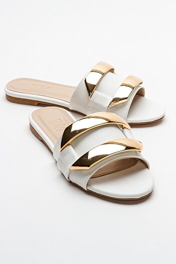 LuviShoes MUOS White Women's Slippers