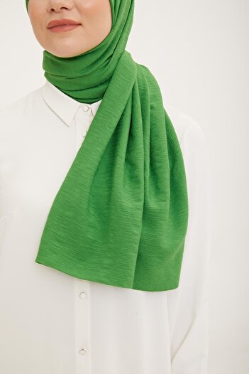 Armine Cartoon Pattern Cotton Textured Jazz (Jazz) Shawl Pistachio Green