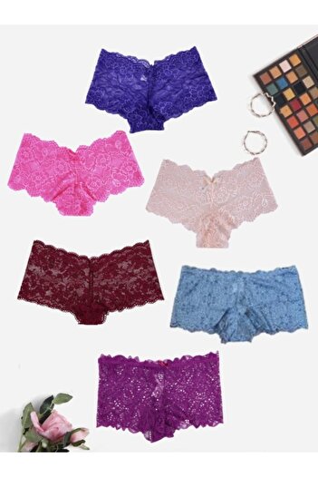 yokyokcollection Set de 6 chiloți de damă Gecko Lace