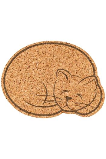 direkt-al Sleeping Cat Mushroom Wall Panel with Adhesive Back 42 Cm X 56 Cm