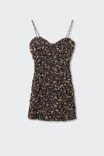 MANGO Woman Siyah Kadın Elbise 37050464