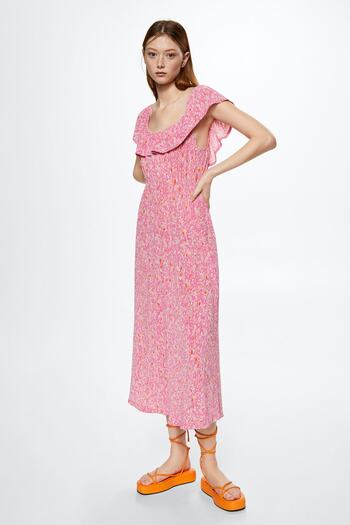 MANGO Fuchsia Women's Dress 37050353