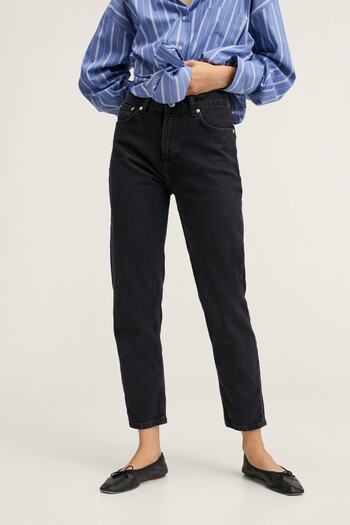 MANGO Woman Black Denim Women's Jeans 27021110