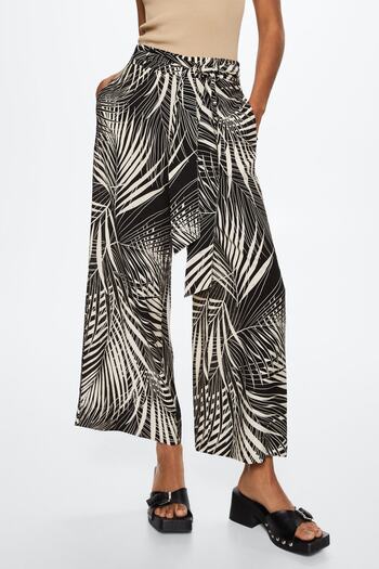 MANGO Black Women's Trousers 37000381