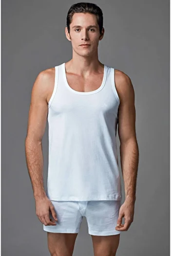 Eros 2 Pieces of 100% Cotton Men's Combed Cotton Undershirt