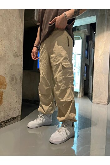 Gofeel Kargo Cepli Bol Paça Unisex Paraşüt Pantolon