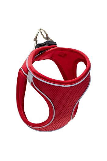 Mita Pet Mita Air Mesh Cat Dog Collar Double Reflective, Anti-Sweat Red / Red Xs