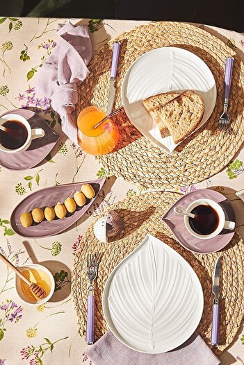 Emsan Leaf 32 Piece Breakfast/Serving Set for 6 Persons