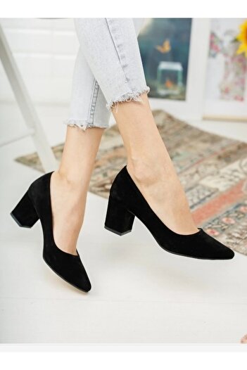 Yaseminin papuçları Kova Model Kısa Topuklu Stiletto