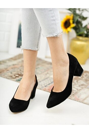 Yaseminin papuçları Kova Model Kısa Topuklu Stiletto