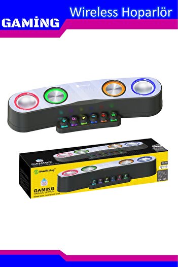 TECHNOMEN Gaming (Gamer) Oyuncu Hoparlör Wireless Bluetooth 5.0 RGB