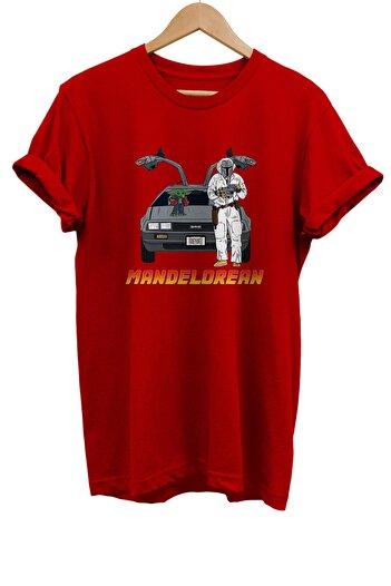 remonz Back to the Future Mandalorian Printed 100% Cotton Basic T-shirt Regular Size T-Shirt