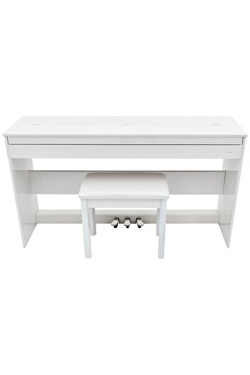 KÖHNER Slp-245 Wh Dijital Konsol Piyano, Bluetooth, Tuş Hassasiyeti, 88 Tuşlu, Kapaklı (KULAKLIK VE TABURE)