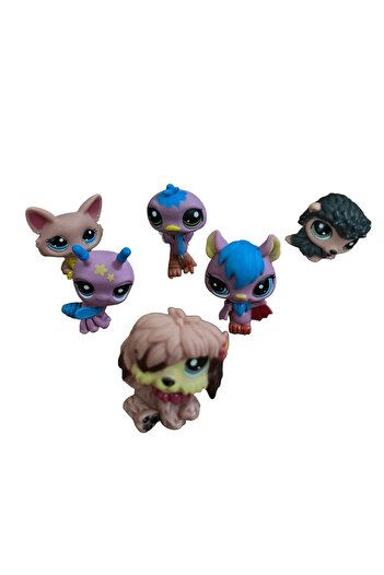 Minişler Pet Shop Littlest Pet Shop 6-Piece Character Set Lovely Zoology Ostrich