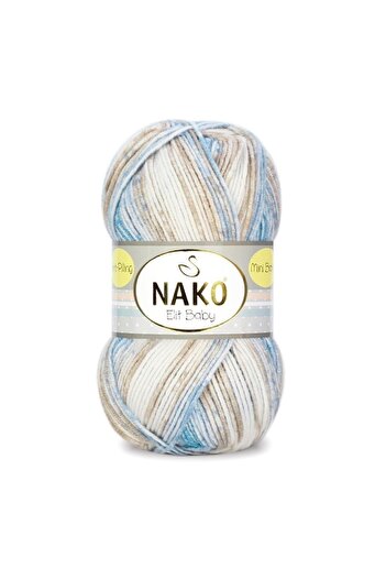 NAKO Elit Baby Mini Batik 32421 Mavi-kahve