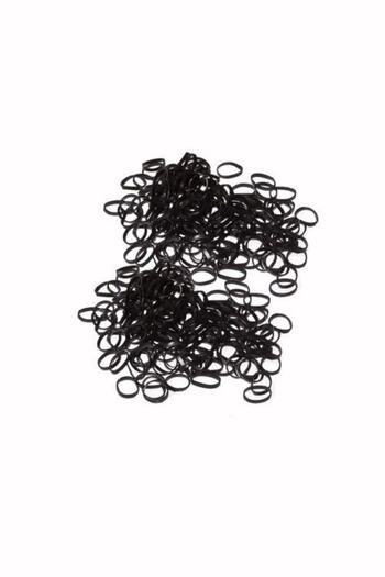 Mor Fabric Păr negru împletitură elastică