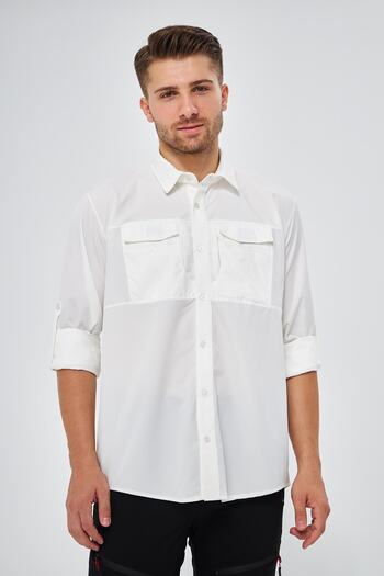 GHASSY CO. Men's Close Protection Air Gap Functional Pocket Adjustable Sleeve Tactical Shirt GM-002