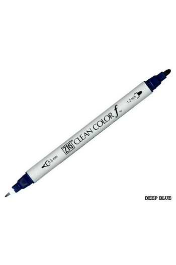 Zig Clean Color F Tcs-6000t 035 Deep Blue Double Sided Pencil