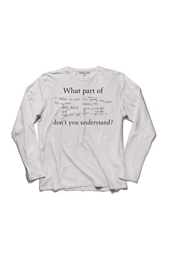 Kendim Seçtim Ecuație matematică Ce parte din tine nu faci tricou cu mânecă lungă
