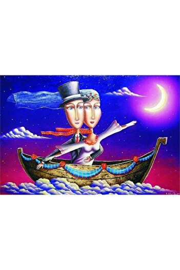 Gold Puzzle 1000 Piece Gold Sailing on Happiness Puzzle