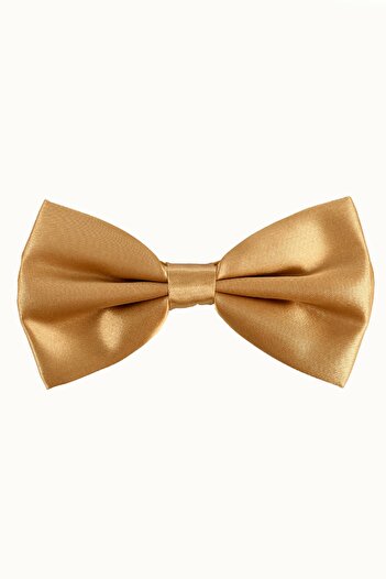 Zaim Aksesuar Gold Men's Gold Satin Bow Tie 111