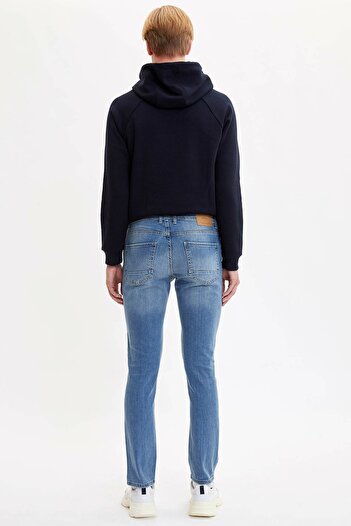 DeFacto Men's Blue Pedro Slim Fit Jean Trousers