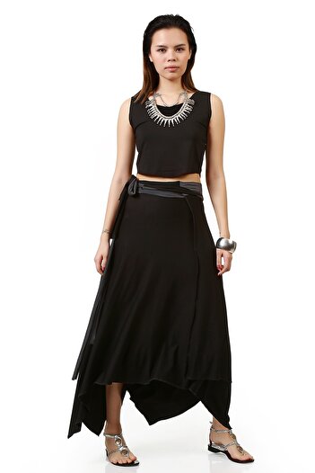 Demoda Women's Black Skirt EK2241