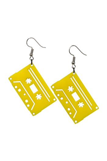 Probest Cassette Earrings - Yellow