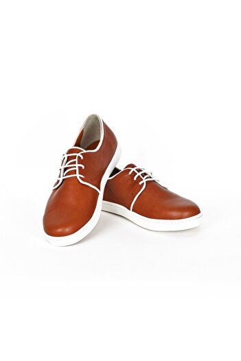 NOOSY Genuine Leather Brown Women's Sneakers