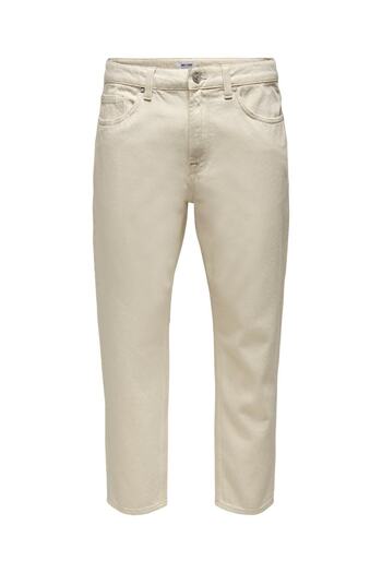 Only & Sons Ανδρικό τζιν παντελόνι Ecru Onsavı Tape Ecru 5098 Dnm Jeans 22025098