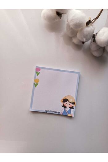 EyER Shoping Various Figures Patterned Memopad Notepad Memo Pad Check Pluck Glue Notebook Purple