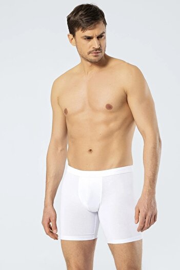 Cacharel 5 Pieces Men's Lycra Long Waist Banded Boxers 95 Cotton % Elastane
