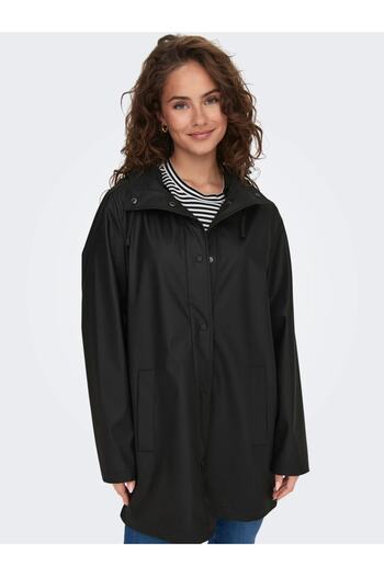 ONLY Women's Long Hooded Raincoat Coat - 15304784