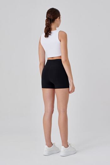 UP&FIT Push Up High Waist Cincher Σορτς Κολάν Μαύρο