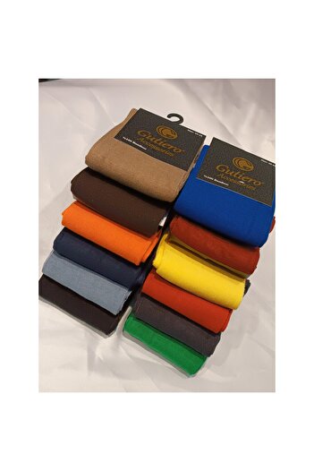 Gutiero Men's 10 Pairs Bamboo Seamless Long Colored Socks