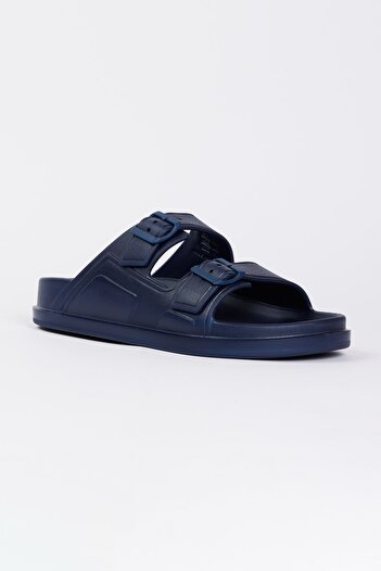 AC&Co / Altınyıldız Classics Men's Navy Blue Flexible Comfortable Sole Slippers