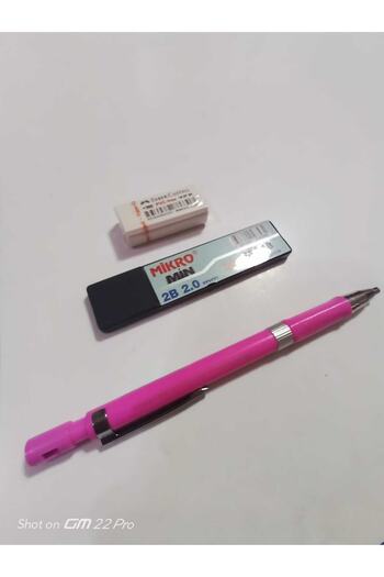 Mikro 2 MM THICK NIB PEN AND ERASER (3 PIECES)