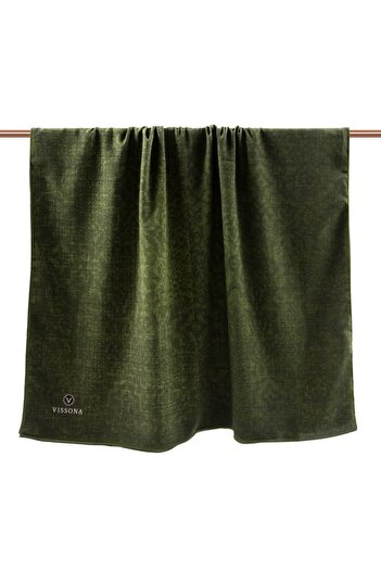 Vissona Women's Luxury Medina Silk Shawl Khaki