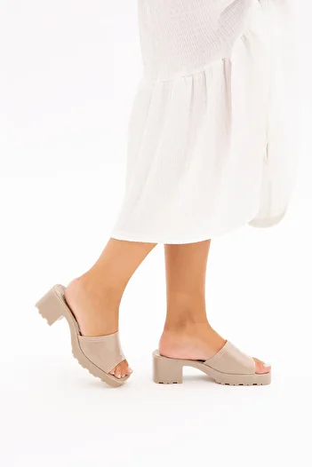 Tamer Tanca Women's Vegan Heeled Slippers 913 1001 Bn Trlk Y22