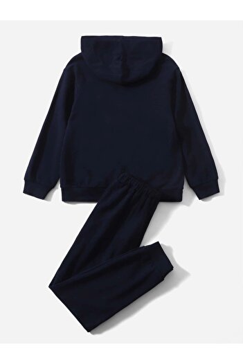 Keywest Σετ αθλητικής φόρμας Father Son Navy Blue Piece Nice Printed Oversize Bottom Top (Αγοράστε 2 τεμάχια για συνδυασμό)