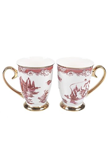 Mikasa Moor Osaka Red - 330cc 2-Piece Mug Set
