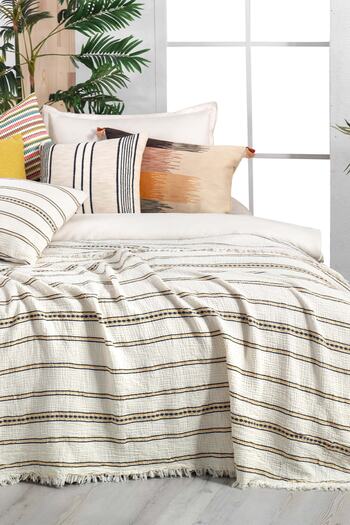 Sarev Hera Yellow Single 100% Cotton Bedspread